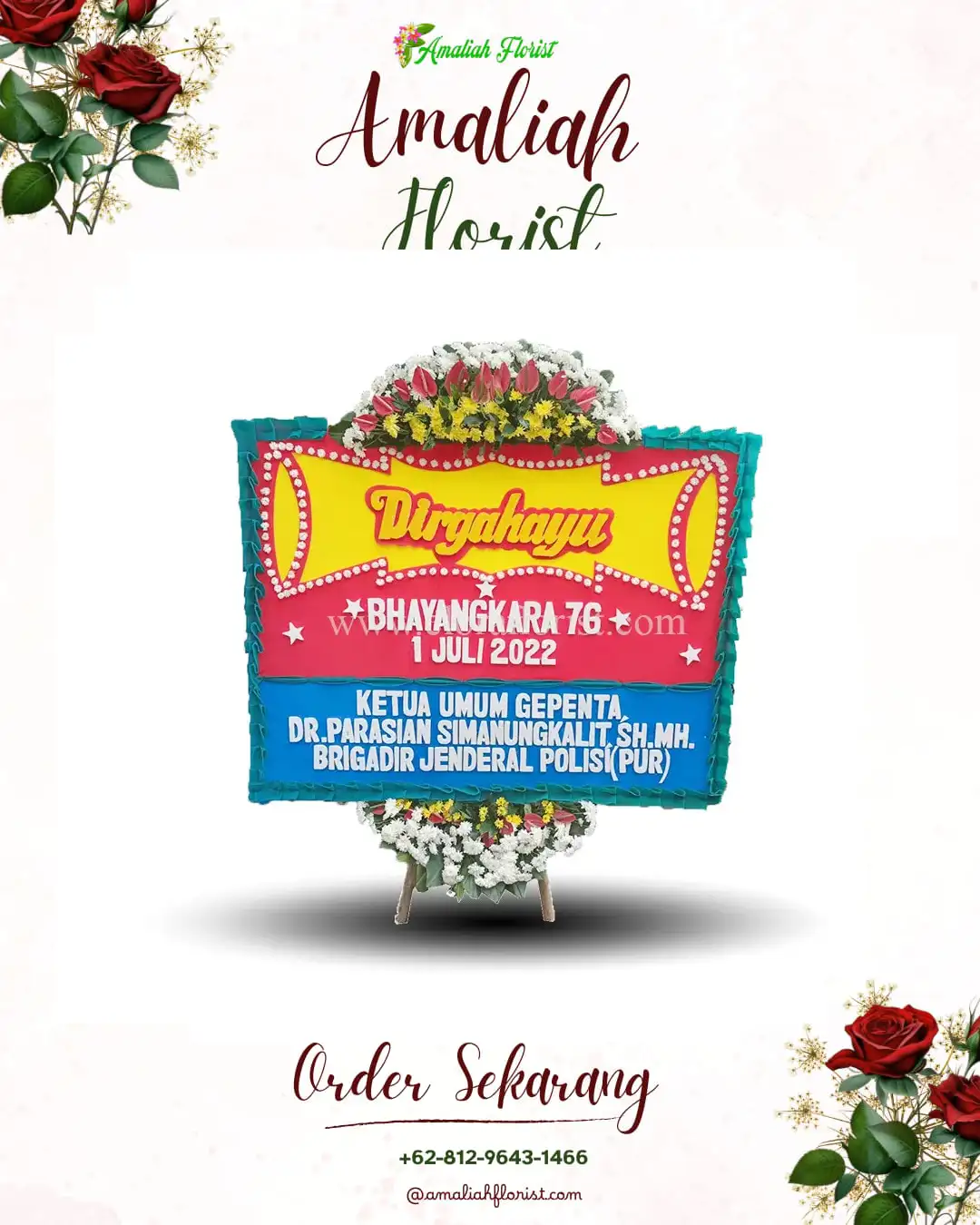 Papan Bunga HUT Ulang Tahun Sukosewu